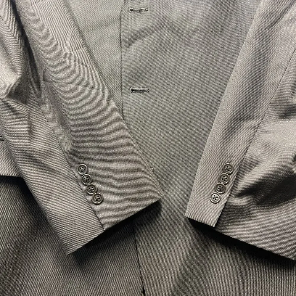 Calvin Klein Mens 48L Brown Wool Sport‎ Coat Blazer Woolmark Lined